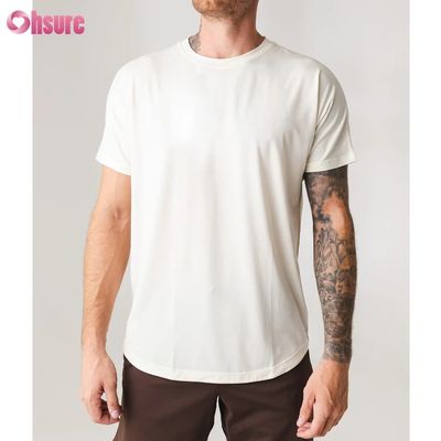 Hoge kwaliteit Mensen korte mouw Crew Neck Casual Workout T-Shirt