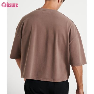 Groothandel Oversized Crew Neck Cotton T-Shirt voor mannen lichtgewicht doos