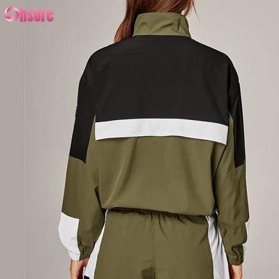 Hoogwaardige dames sportregenjas in meerdere kleuren, vintage stijl, winddicht, met capuchon, gebreide stof voor fietsen, hardlopen, buiten