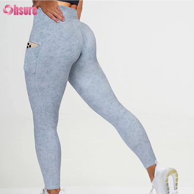 Aanpassen Gym V Waist Leggings voor vrouwen Workout Butt Lifting Yoga Broek Sport Fitness Yoga Leggings Met Pocket
