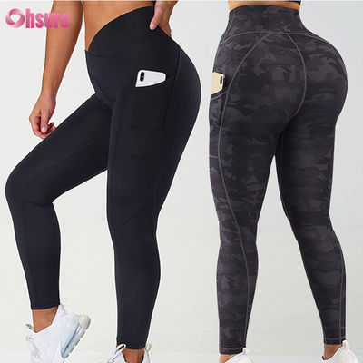 Aanpassen Gym V Waist Leggings voor vrouwen Workout Butt Lifting Yoga Broek Sport Fitness Yoga Leggings Met Pocket