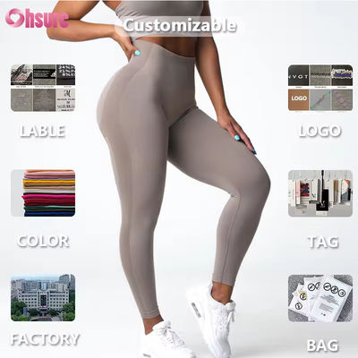 Op maat gemaakte gloednieuwe item van hoge kwaliteit Hoge taille Scrunch Butt Heupverstevigende broek GYM Fitness Yoga Leggings voor dames