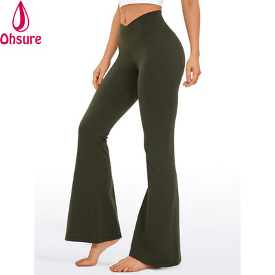 Uitlopende Gym Leggings Mode Jonge Meisje Strakke Leggings Flare Yoga Broek v Kruis Taille Sport Leggings voor Vrouwen