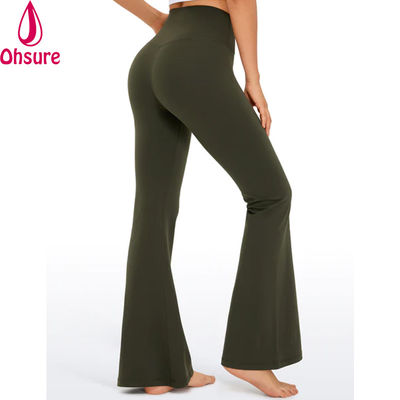 Uitlopende Gym Leggings Mode Jonge Meisje Strakke Leggings Flare Yoga Broek v Kruis Taille Sport Leggings voor Vrouwen