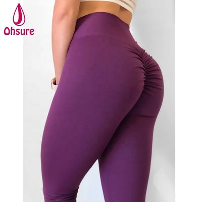 Hoge Kwaliteit Dames Compressie Gym Tights Scrunch Butt Workout Leggings Custom Yoga Leggings Hoge Taille Yoga Broek Nylon Spandex