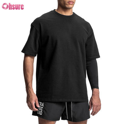 Hoge Kwaliteit Blanco Katoenen Vintage Gewassen T-shirt OEM Gym Sport Oversized Heren T-shirt