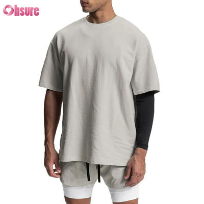 Hoge Kwaliteit Blanco Katoenen Vintage Gewassen T-shirt OEM Gym Sport Oversized Heren T-shirt