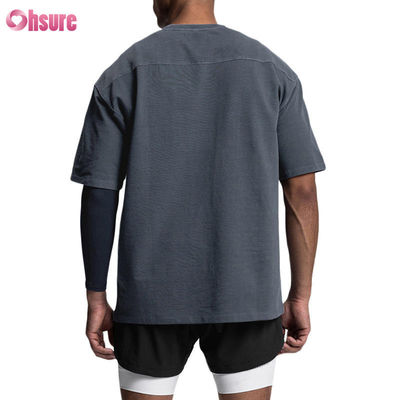 Hoge Kwaliteit Blanco Katoenen Vintage Gewassen T-shirt OEM Gym Sport Oversized Heren T-shirt