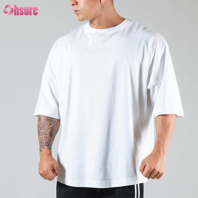 Heren Gym Bodybuilding Fitness Losse Casual Heren Oversized T-shirt Basic Stijl