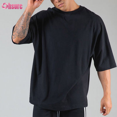 Heren Gym Bodybuilding Fitness Losse Casual Heren Oversized T-shirt Basic Stijl