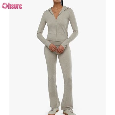 Custom High Quality Fitness Crop Active Full-Zip Workout Jacket met Pocket Side voor vrouwen