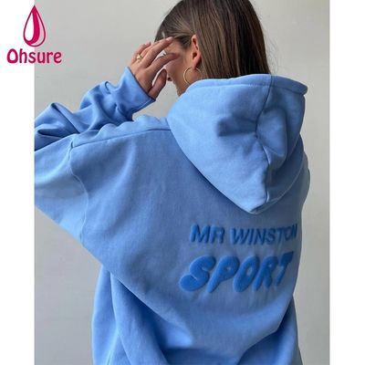 Custom Logo Custom Plain Hoodies Street Wear Hoodie Casual Winterkleding Print Heavy Weight Cotton voor vrouwen Kort