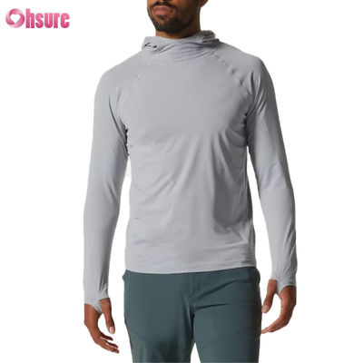 Aangepaste Heren Sport T-shirt met Lange Mouwen Gym Hardlopen Nauwsluitend Zweetabsorberende Top