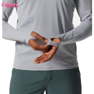 Aangepaste Heren Sport T-shirt met Lange Mouwen Gym Hardlopen Nauwsluitend Zweetabsorberende Top