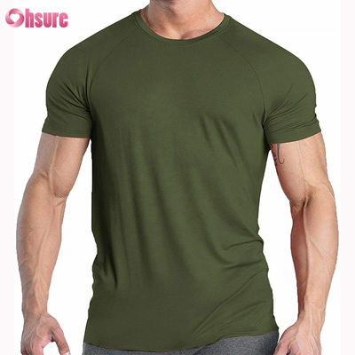 Hoogwaardige gedrukte mannengrafiek 95 katoen 5 spandex compressie T-shirt elastisch rekbaar ademend gymtje kortmouw T-shirt