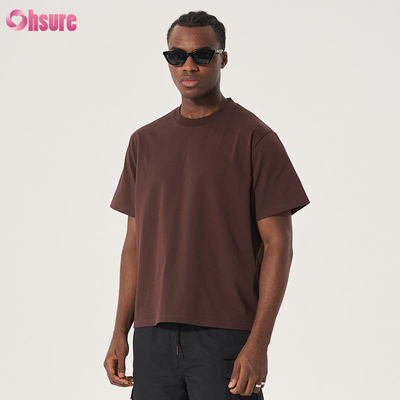 Hoogwaardige 100% katoenen T-shirts in blanco Groothandel Zwaargewicht Oversized T-shirt Print Custom Mensen T-shirt