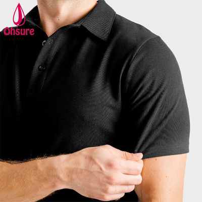 OEM Custom Logo Shirt Zomer Office Gym Spandex / Nylon Mensen Personal Trainer Werkkleding Mannen Polo Shirts Blank Casual XS-2XL