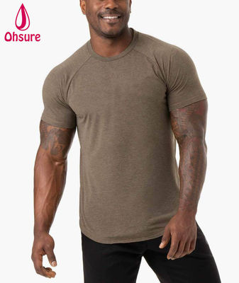 Lichtgewicht Comfort T-shirt Heren Gym Fitness Sportkleding Poly Blend Stof 2022 Nieuwe Mode Naadloze Stretch Katoen Gym Kleding