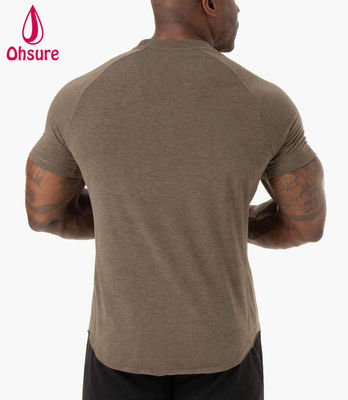 Lichtgewicht Comfort T-shirt Heren Gym Fitness Sportkleding Poly Blend Stof 2022 Nieuwe Mode Naadloze Stretch Katoen Gym Kleding