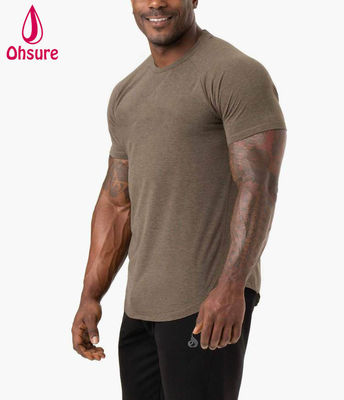 Lichtgewicht Comfort T-shirt Heren Gym Fitness Sportkleding Poly Blend Stof 2022 Nieuwe Mode Naadloze Stretch Katoen Gym Kleding