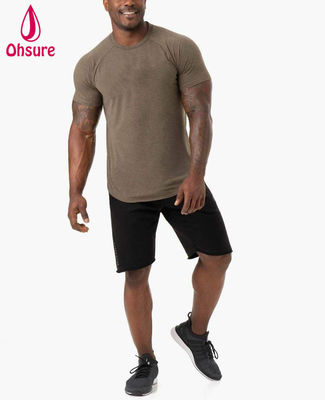 Lichtgewicht Comfort T-shirt Heren Gym Fitness Sportkleding Poly Blend Stof 2022 Nieuwe Mode Naadloze Stretch Katoen Gym Kleding