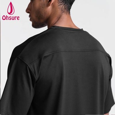 Nieuwe aankomst Custom Printed Plus Size Man T Shirt Sport Dropped Lightweight Sweat Wicking Stylish Sweatshirt Gym Singlet