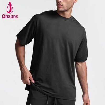 Nieuwe aankomst Custom Printed Plus Size Man T Shirt Sport Dropped Lightweight Sweat Wicking Stylish Sweatshirt Gym Singlet