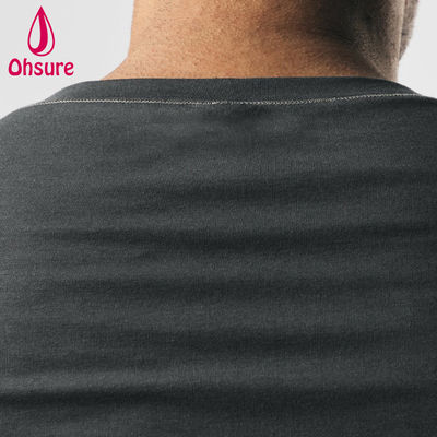 OEM Custom Logo Quick Dry Zig-zag Stitching Sport Top Muscle Fit Mensen Fitness Gym Training Mensen Shirts Blank Casual Printed
