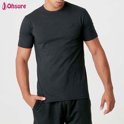 Groothandel Gepersonaliseerd Logo Heren Shirts Slim Fit Man Gewone Gym Kleding Katoen Spandex Witte Mensen Kortmouw T-Shirt