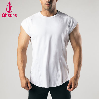 Printprinting Sleeveless Tee Raw Cut Arm Mens Workout Kleding Training Gym Top Mens T-shirts Casual Blank Tshirt Blank shirts