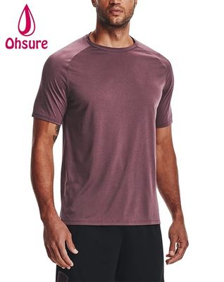 92% Polyester 8% Spandex Heren Sport Dry Quick T-shirts Groothandel Fitness Kleding Actieve Gym Kleding T-shirt voor Heren Casual Bedrukt