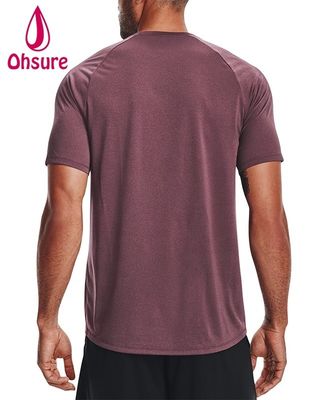 92% Polyester 8% Spandex Heren Sport Dry Quick T-shirts Groothandel Fitness Kleding Actieve Gym Kleding T-shirt voor Heren Casual Bedrukt