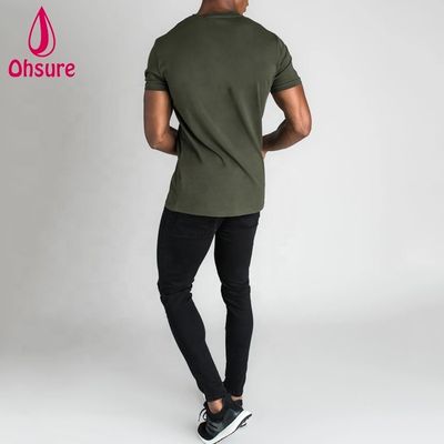 Aangepaste korte mouw katoenen heren T-shirt Heren Sportkleding Casual t-shirt Workout Hardlopen Kleding Man