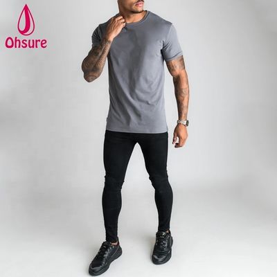 Aangepaste korte mouw katoenen heren T-shirt Heren Sportkleding Casual t-shirt Workout Hardlopen Kleding Man