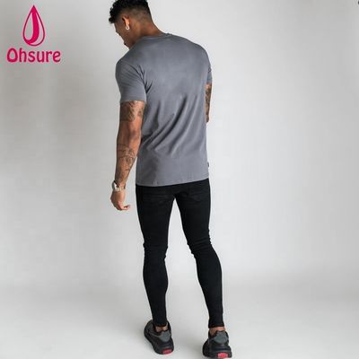 Aangepaste korte mouw katoenen heren T-shirt Heren Sportkleding Casual t-shirt Workout Hardlopen Kleding Man