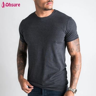 Leveranciers van groothandels in herenkleding Hoge kwaliteit heren katoenen T-shirt Aangepaste maat en logo Effen losvallende Gym heren T-shirt
