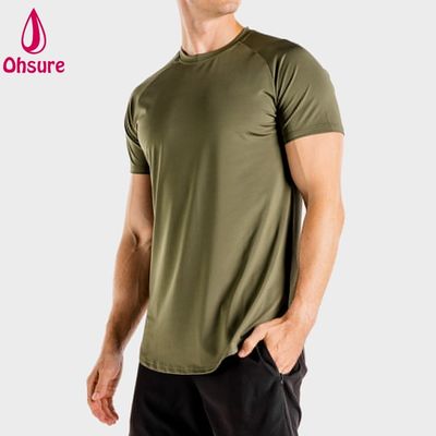 Nieuwe aankomst Lichtgewicht ademend Athletic Men Fitness Spandex Elastane Mensen Kleding T-shirts