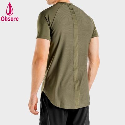 Nieuwe aankomst Lichtgewicht ademend Athletic Men Fitness Spandex Elastane Mensen Kleding T-shirts