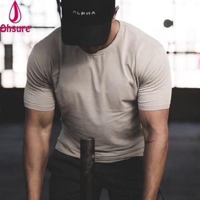 Gym Sportshirt Heren Fitness Hardlopen T-shirt Heren Dry-fit Korte Mouw Training T-shirt Heren