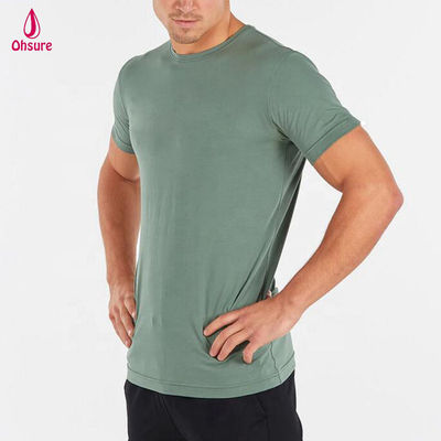 Hete Verkoop Sport Heren T-shirt 95% Katoen 5% Spandex Training T-shirt Lifestyle Top Heren Korte Mouw Gym T-shirt