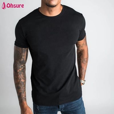 Nieuwe Casual Heren Sportkleding Fitness Gym Kleding Effen T-shirt T-shirt Bamboe Getailleerd Gym Shirt Custom Sport T-shirt