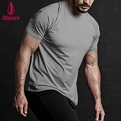 Nylon Spandex Vissen t-shirt Sportkleding Bodybuilding Top Hardloopkleding Gym t-shirt UPF 50 t-shirt