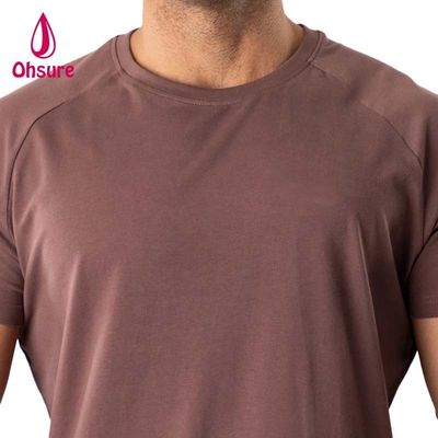 Muscle Fit T-shirt voor mannen hardlopen sport top gym man katoen spandex T-shirt