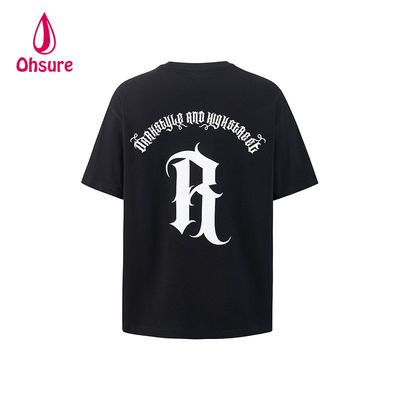 Ohsure Custom Logo Streetwear Design 100% katoen mode stropdas overgrote mannen grafische T-shirts