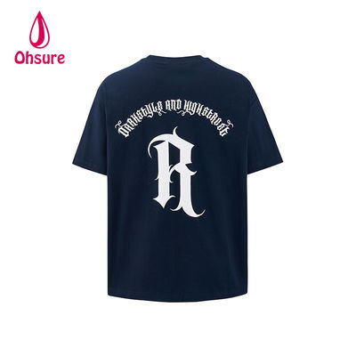 Ohsure Custom Logo Streetwear Design 100% katoen mode stropdas overgrote mannen grafische T-shirts