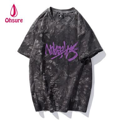 Ohsure 2023 T-Shirt Gepersonaliseerd Wasgoed Cotton Tie-Dye T-Shirt Streetwear Korte mouw Zomer Unisex Mannen Casual Print Patroon