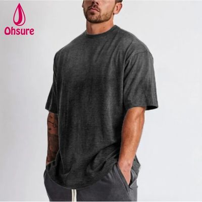 Blank Cotton Street Wear T-shirt Oversized Drop Shoulder T-shirt Heavy Weight T-shirt Custom High Quality Printing voor mannen Casual