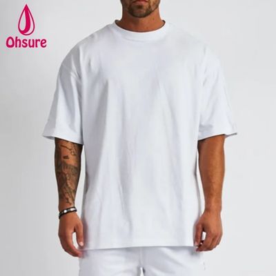 Blank Cotton Street Wear T-shirt Oversized Drop Shoulder T-shirt Heavy Weight T-shirt Custom High Quality Printing voor mannen Casual