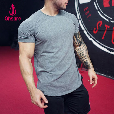 Ohsure Aanpassen Met Logo Custom Pattern Groothandel Mode Hoogwaardige Witte Casual Over Size Sport Cotton Man T-shirt