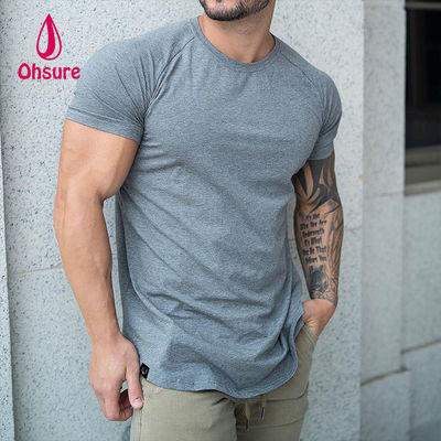 Ohsure Aanpassen Met Logo Custom Pattern Groothandel Mode Hoogwaardige Witte Casual Over Size Sport Cotton Man T-shirt